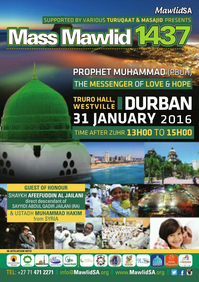 Mass Mawlid 1437 Durban