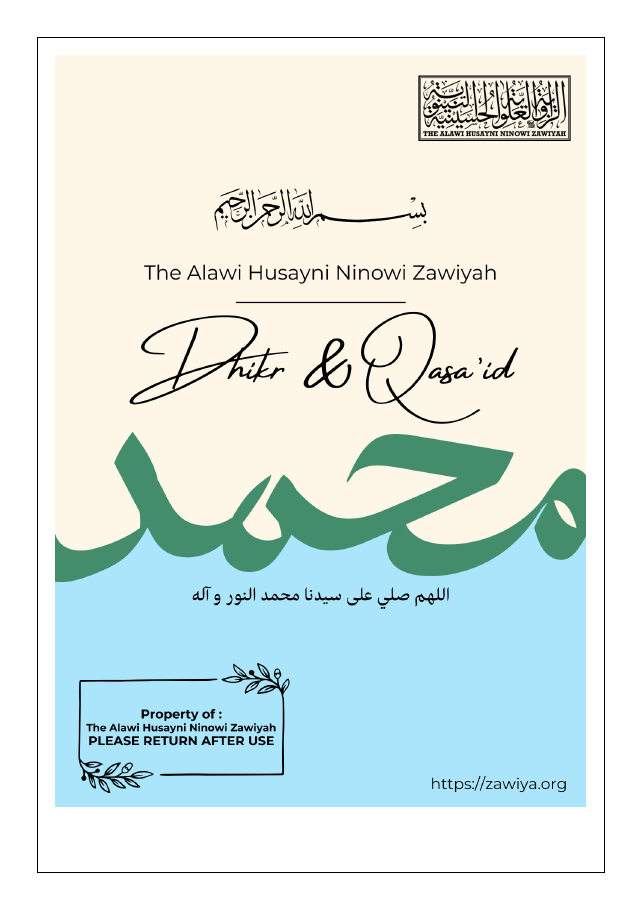 Alawi Ninowy Dhikr PDF cover